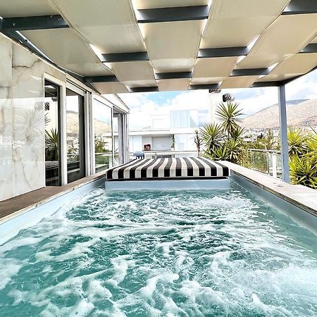Citycenter Penthouse Mini Private Pool With Hydromassage And Great Town View Атина Екстериор снимка