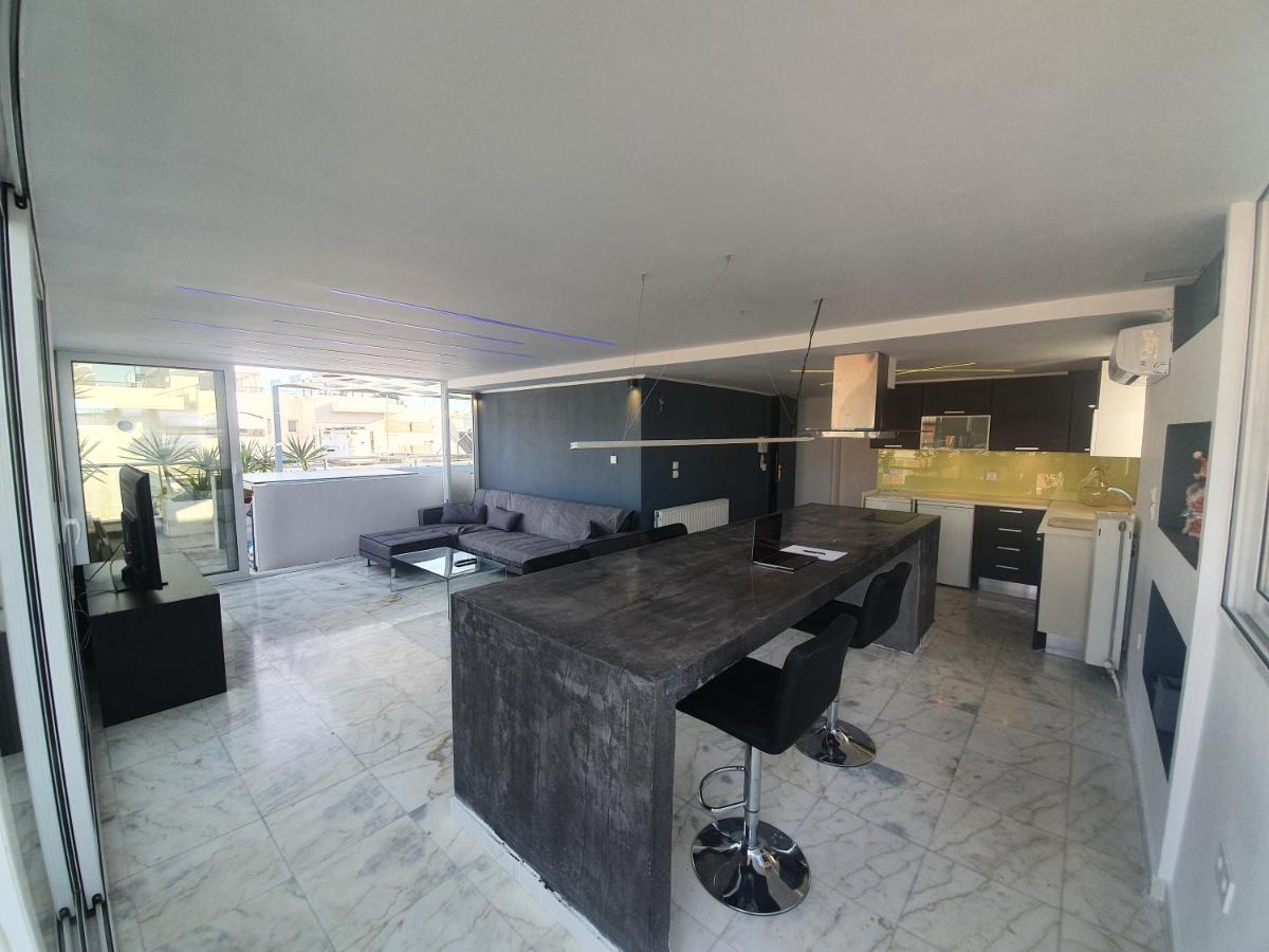 Citycenter Penthouse Mini Private Pool With Hydromassage And Great Town View Атина Екстериор снимка