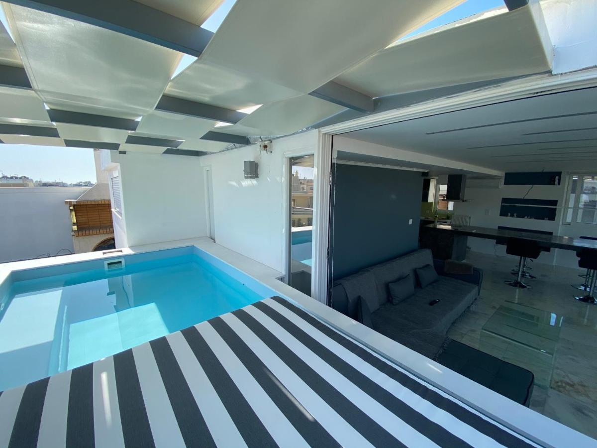 Citycenter Penthouse Mini Private Pool With Hydromassage And Great Town View Атина Екстериор снимка