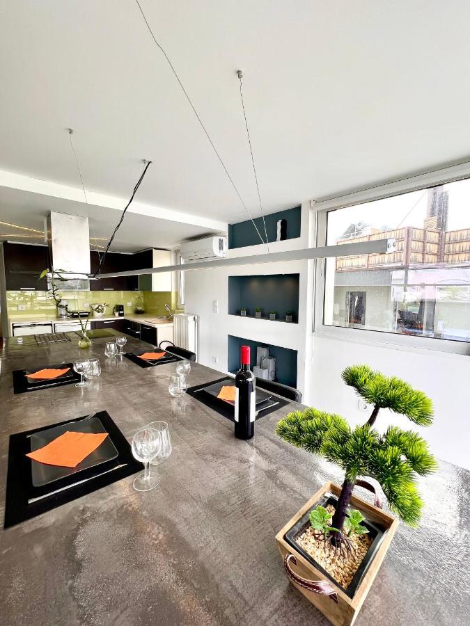 Citycenter Penthouse Mini Private Pool With Hydromassage And Great Town View Атина Екстериор снимка